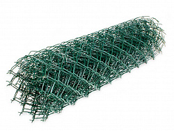 Сетка стальная плетёная одинарная "Рабица" ГОСТ 5336-80; из проволоки в полимерном покрытии